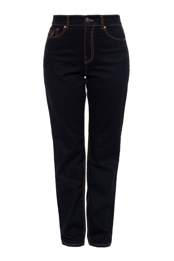Queen Kerosin Vintage High Waist Jeans mit geradem Bein «Melly» Online Outlet