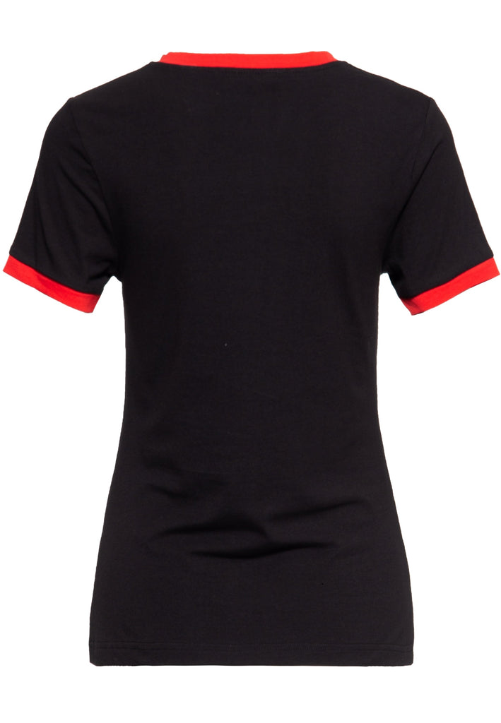 Queen Kerosin Vintage Contrast T-Shirt «Nobody`s Baby» Exklusive Angebote
