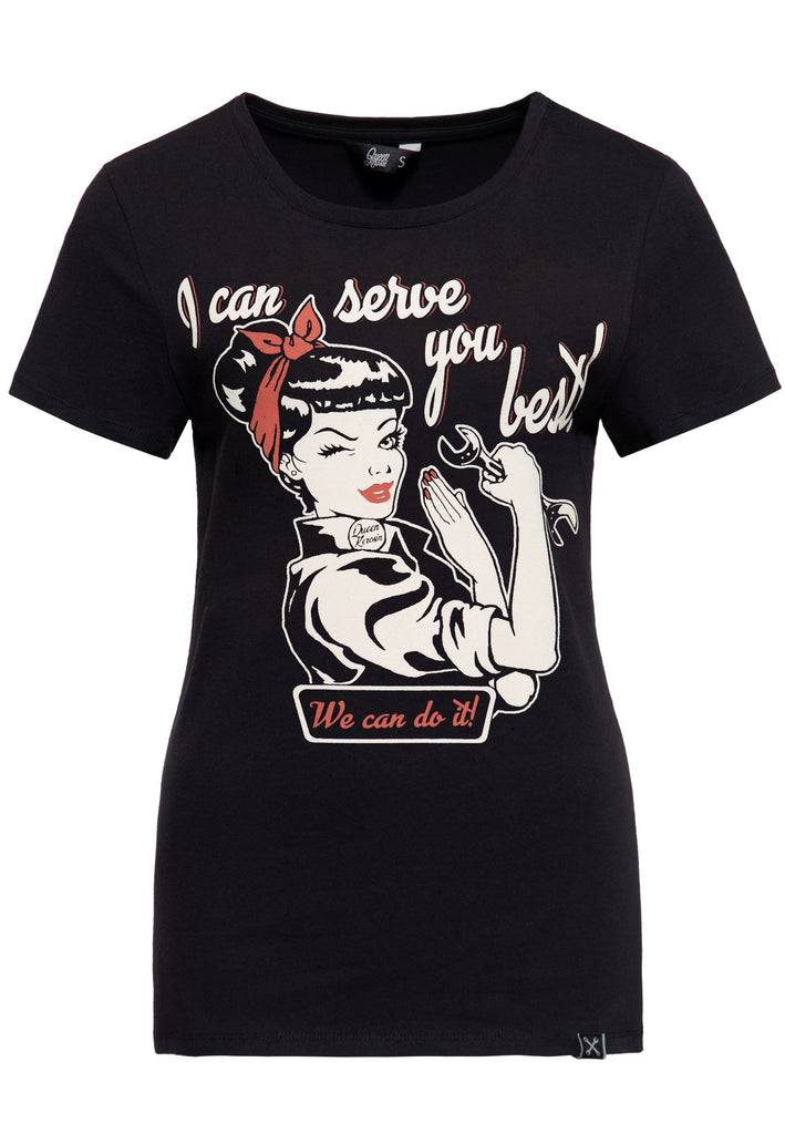 Queen Kerosin T-Shirt «I can serve you best» Kauf eins, bekomm eins gratis