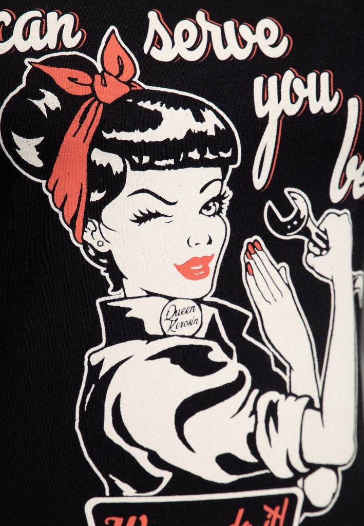 Queen Kerosin T-Shirt «I can serve you best» Kauf eins, bekomm eins gratis