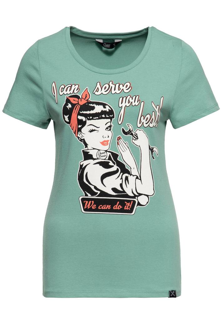 Queen Kerosin T-Shirt «I can serve you best» Kauf eins, bekomm eins gratis