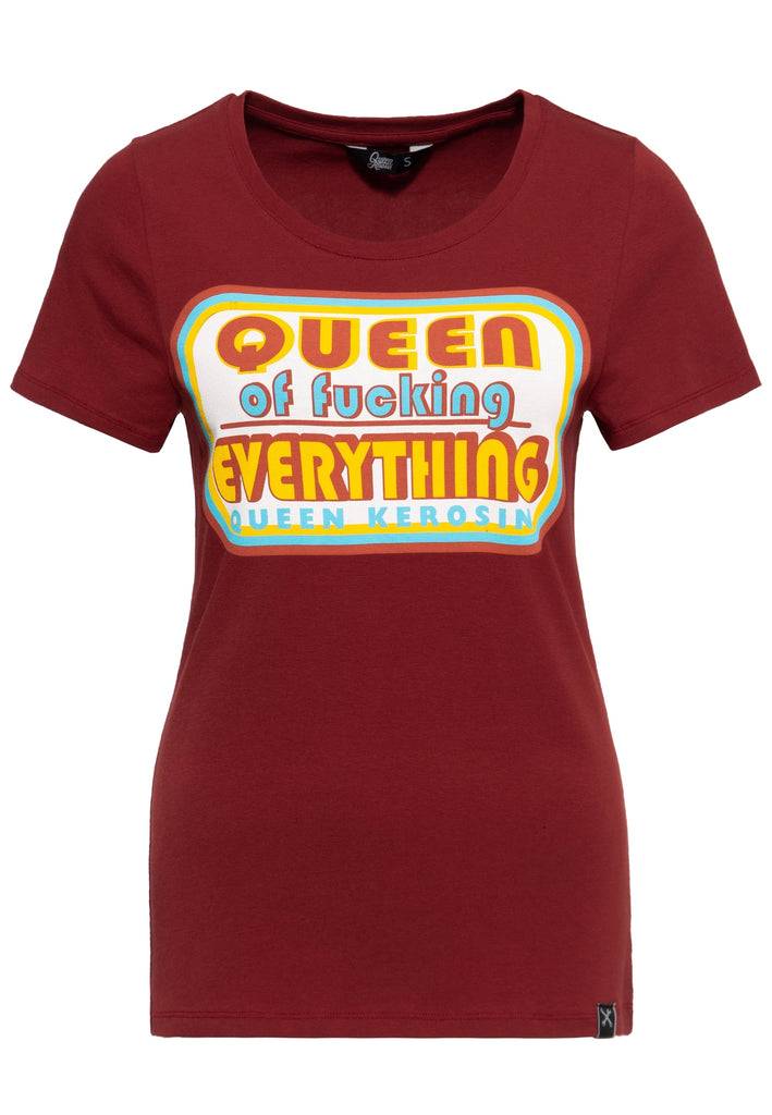 Queen Kerosin Print T-Shirt «Queen of Everything» Riesige Ersparnisse