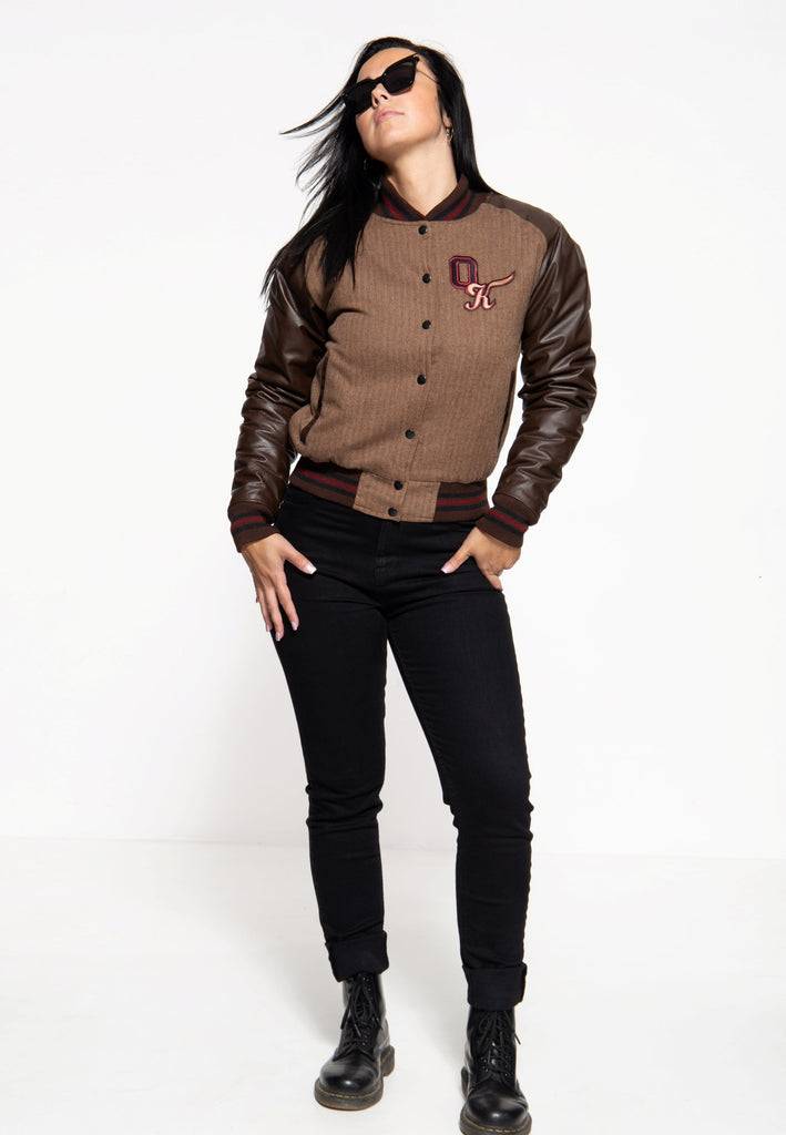 Queen Kerosin College Jacke Kostenlose Rückgabe