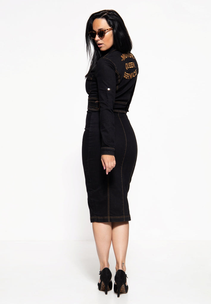 Queen Kerosin Workwear Pencil Dress Letzte 2 Tage