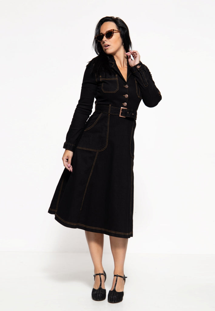 Queen Kerosin Workwear Swing-Dress «Motor Queen Service»