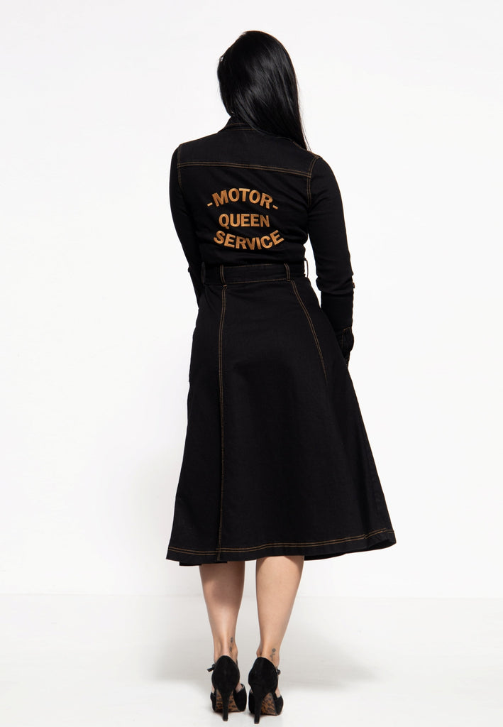 Queen Kerosin Workwear Swing-Dress «Motor Queen Service» Letzter Tag