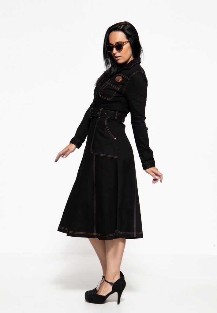 Queen Kerosin Workwear Swing-Dress «Motor Queen Service» Letzter Tag