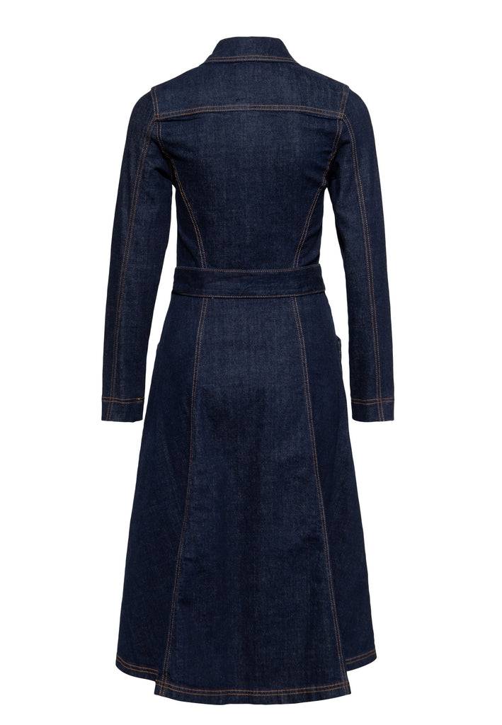 Queen Kerosin Denim Swing-Dress «Q Crown» Zeitbegrenzte Promotion