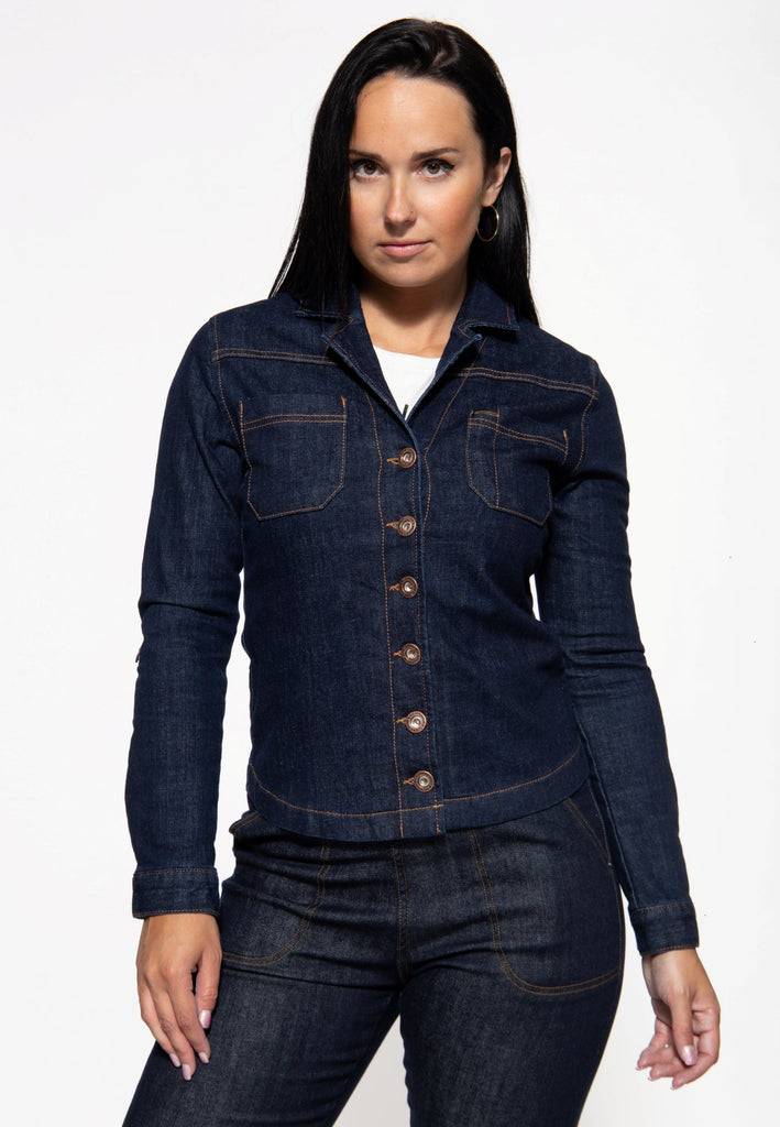 Queen Kerosin Denim Hemdbluse «Motor Queen Service» Nur für heute