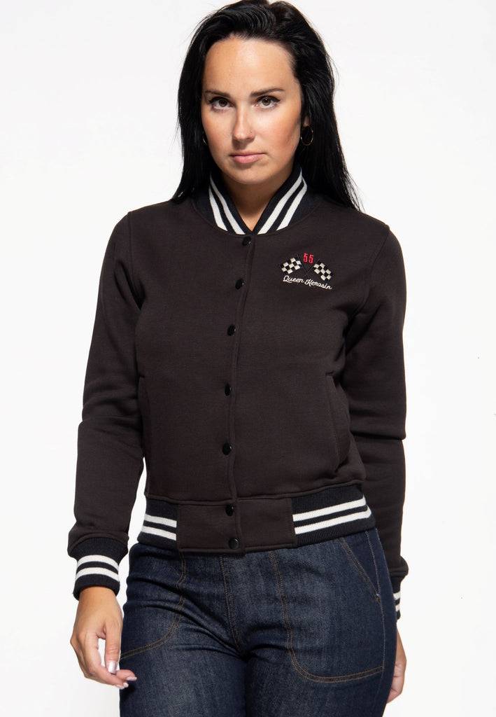 Queen Kerosin College Sweatjacke «Motor Service Queen» 50% Rabatt mit kostenlosem Versand
