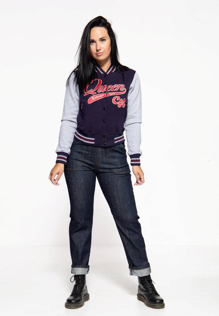 Queen Kerosin College Sweatjacke «Queen CA» Kostenloser Versand international