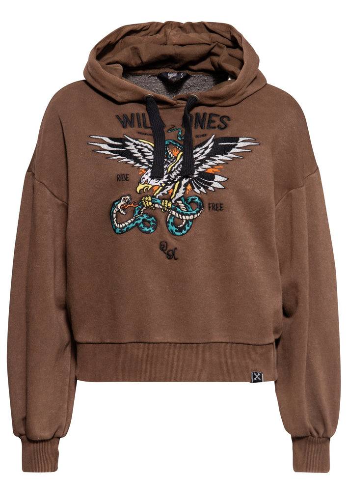 Queen Kerosin Hoodie «Wild Ones Ride Free» Fabrikladen