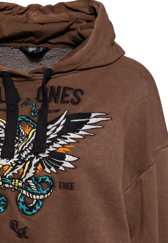 Queen Kerosin Hoodie «Wild Ones Ride Free» Fabrikladen