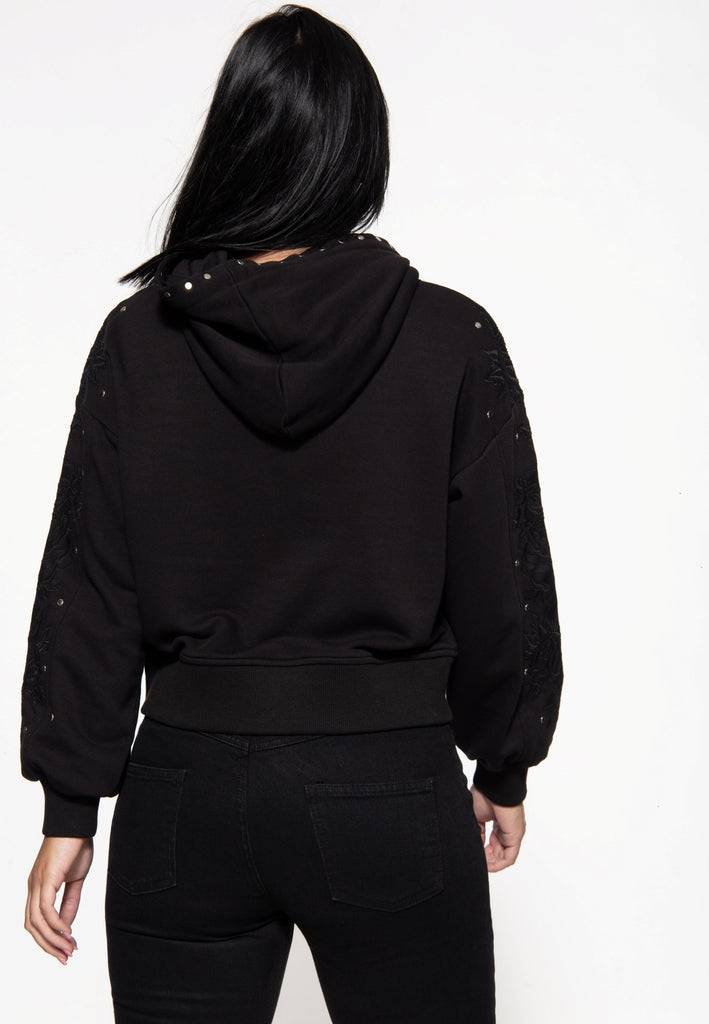 Queen Kerosin Hoodie «Rose Face» Begrenzt auf 3 Tage