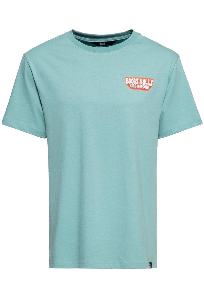 Queen Kerosin T-Shirt mit Oldschool-Print «Boobs & Balls» Günstiger Verkauf