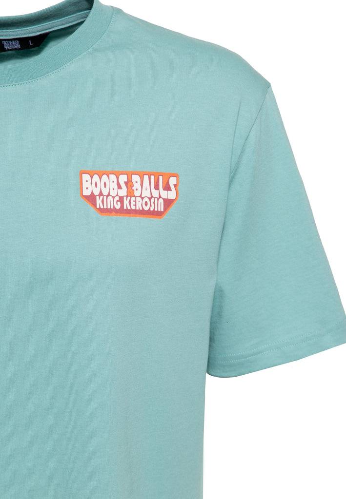 Queen Kerosin T-Shirt mit Oldschool-Print «Boobs & Balls» Günstiger Verkauf
