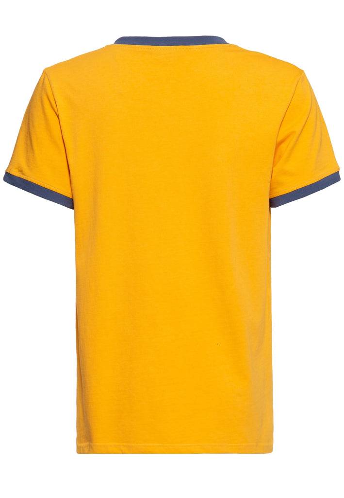 Queen Kerosin Oldschool Ringer T-Shirt «Hot Dog» Fabrikverkauf
