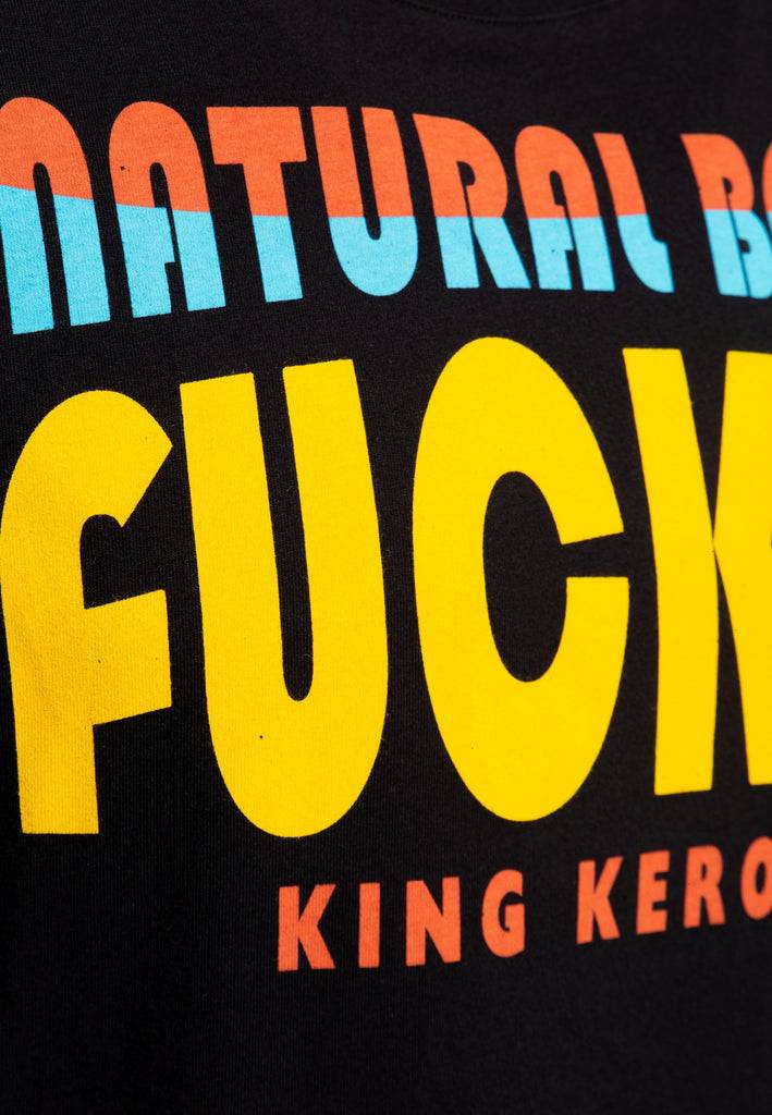 Queen Kerosin Classic Print T-Shirt «Badass» Blitzverkäufe