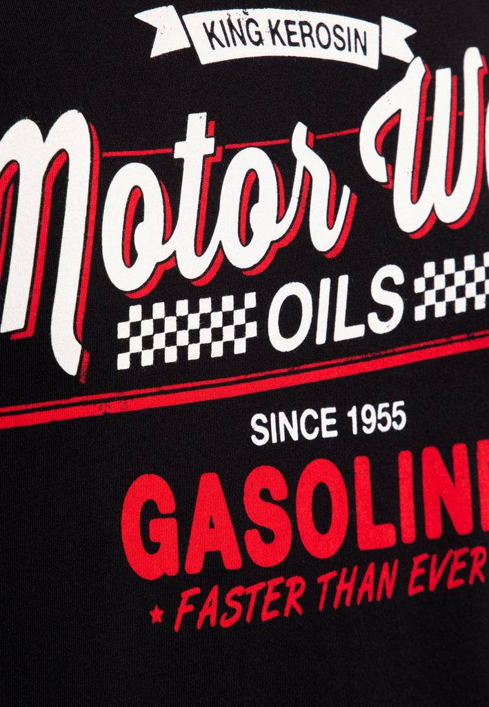 Queen Kerosin Classic T-Shirt «Motorway Oils» Kostenloser Versand