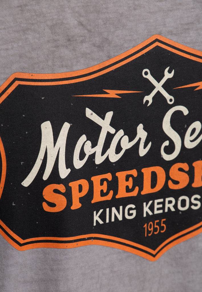 Queen Kerosin Inside Oilwashed Longsleeve «Motor Service Speedshop» Begrenztes Angebot