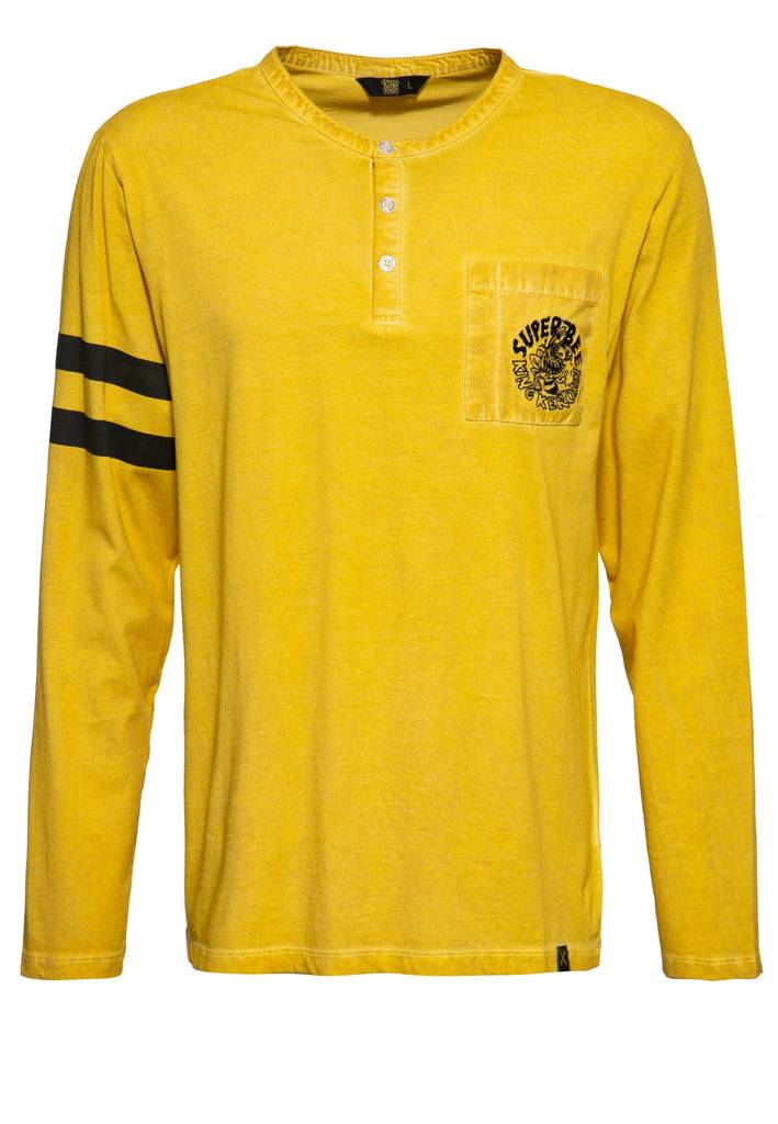 Queen Kerosin Inside Oilwashed Longsleeve «Super Bee» Online Shopping