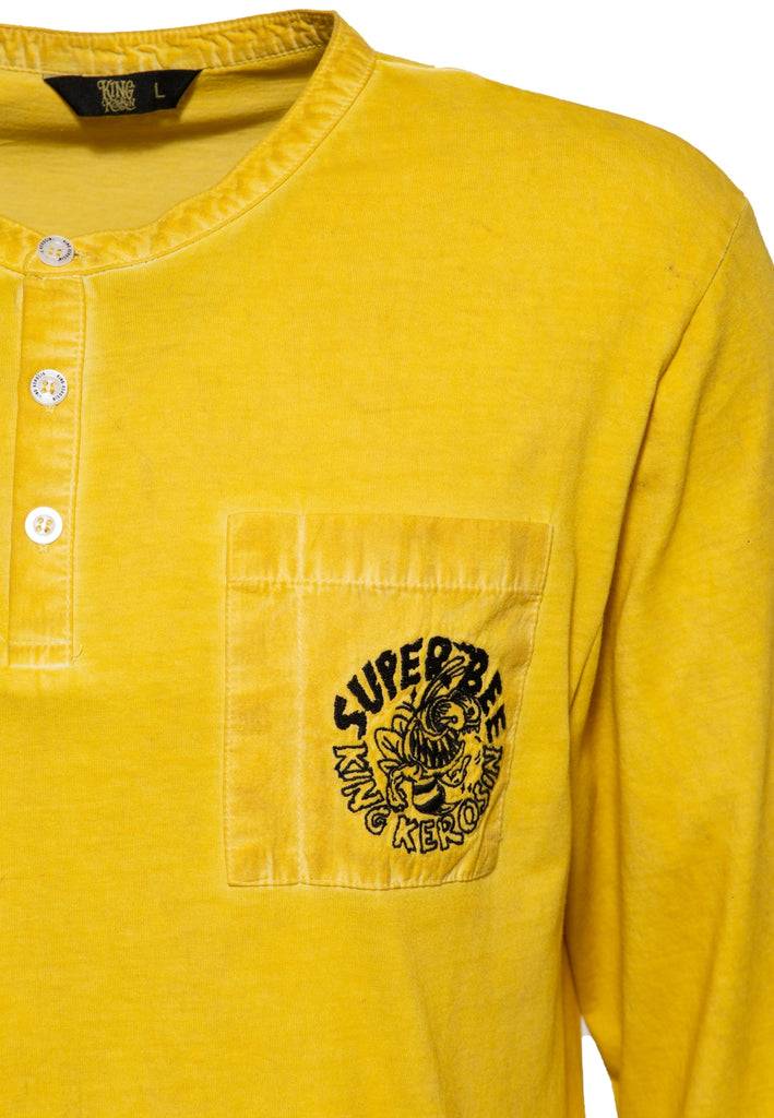 Queen Kerosin Inside Oilwashed Longsleeve «Super Bee» Online Shopping