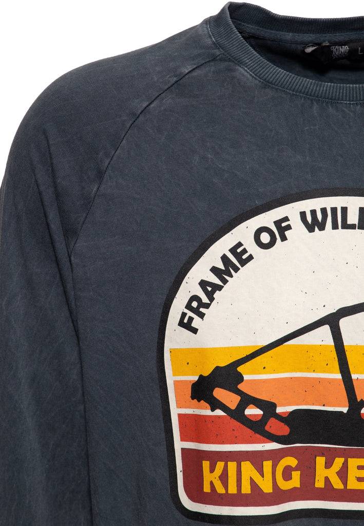 Queen Kerosin Acid wash Longsleeve «Frame of Wilderness» Saisonschlussverkauf