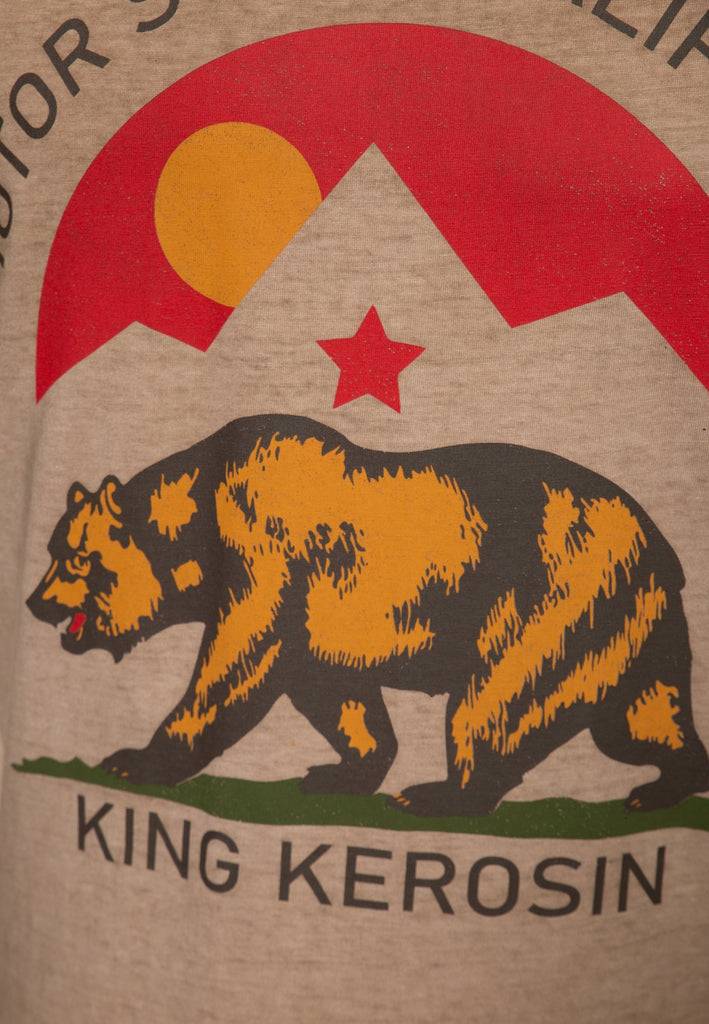 Queen Kerosin Oilwash T-Shirt «Motor State California» Vatertagsangebot