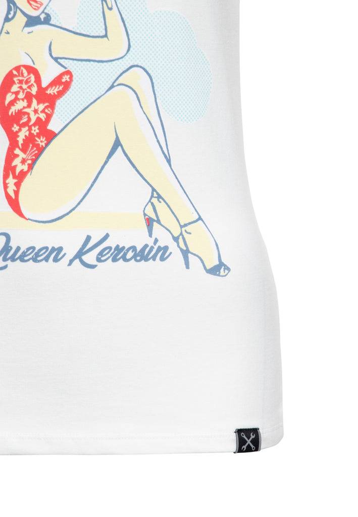 Queen Kerosin Print T-Shirt «I´m not your Angel» Saisonale Angebote