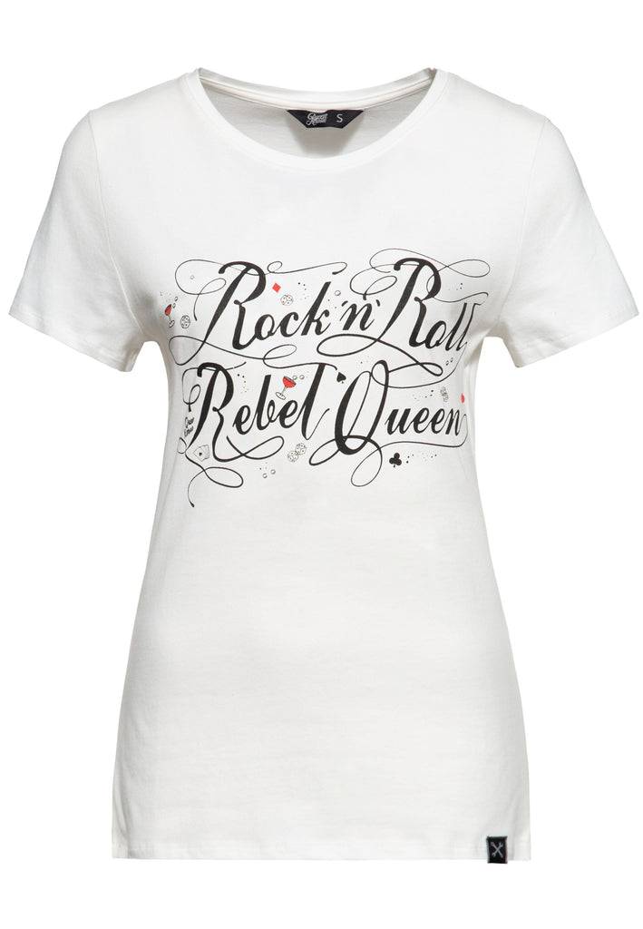 Queen Kerosin Classic T-Shirt «Rock'n'Roll Rebel Queen» Kauf eins, bekomm eins gratis