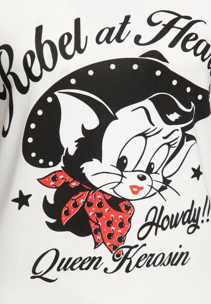 Queen Kerosin T-Shirt «Howdy» Tägliche Deals