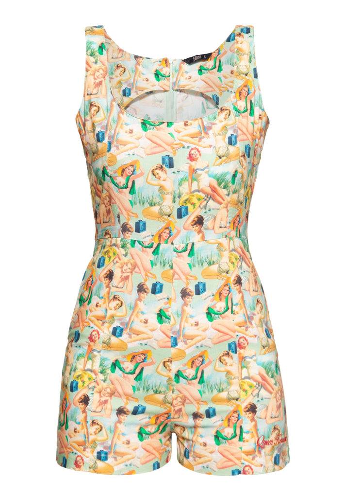 Queen Kerosin Jumpsuit «Pin-Up» Kostenlose Rückgabe