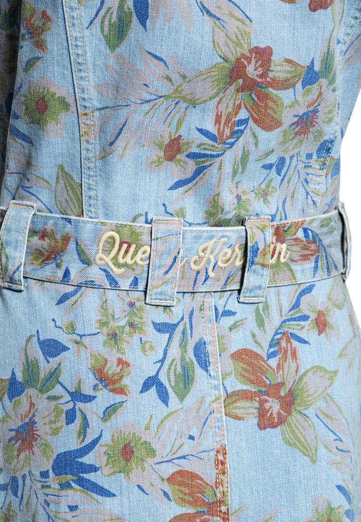 Queen Kerosin Denim Workwear Swing Kleid «Hawaii» Bis zu 60% Rabatt