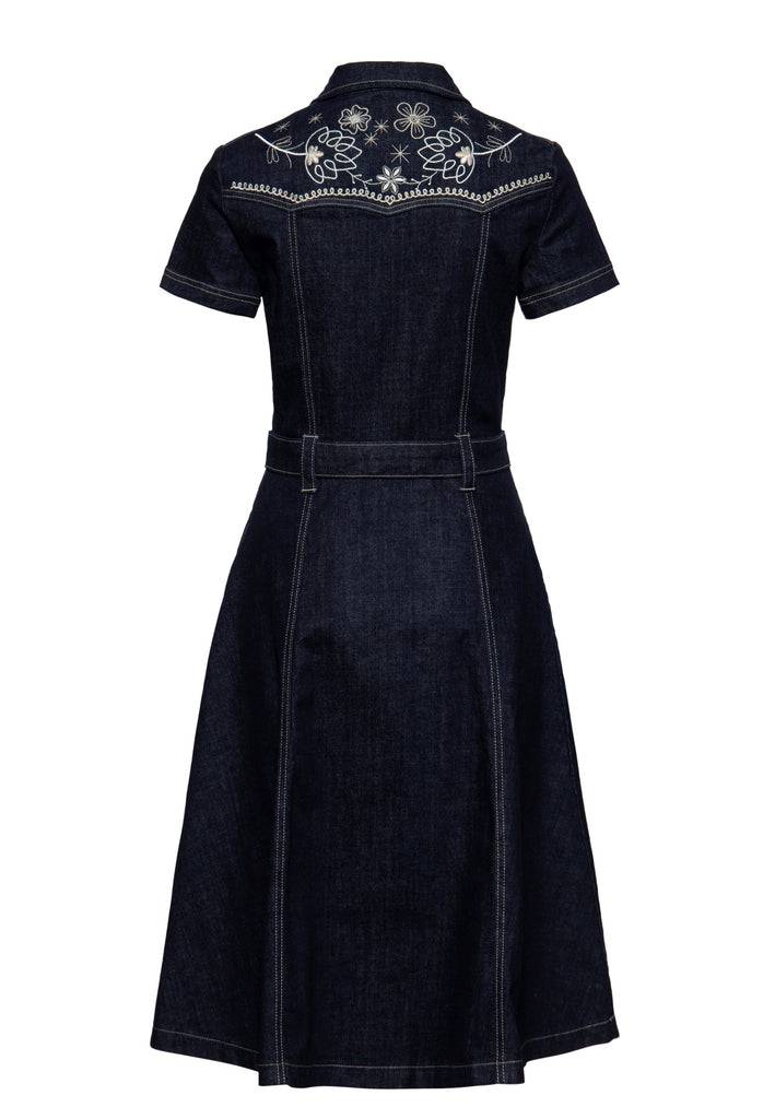 Queen Kerosin Western Swing Kleid mit Stickerei Bis zu 55% Rabatt