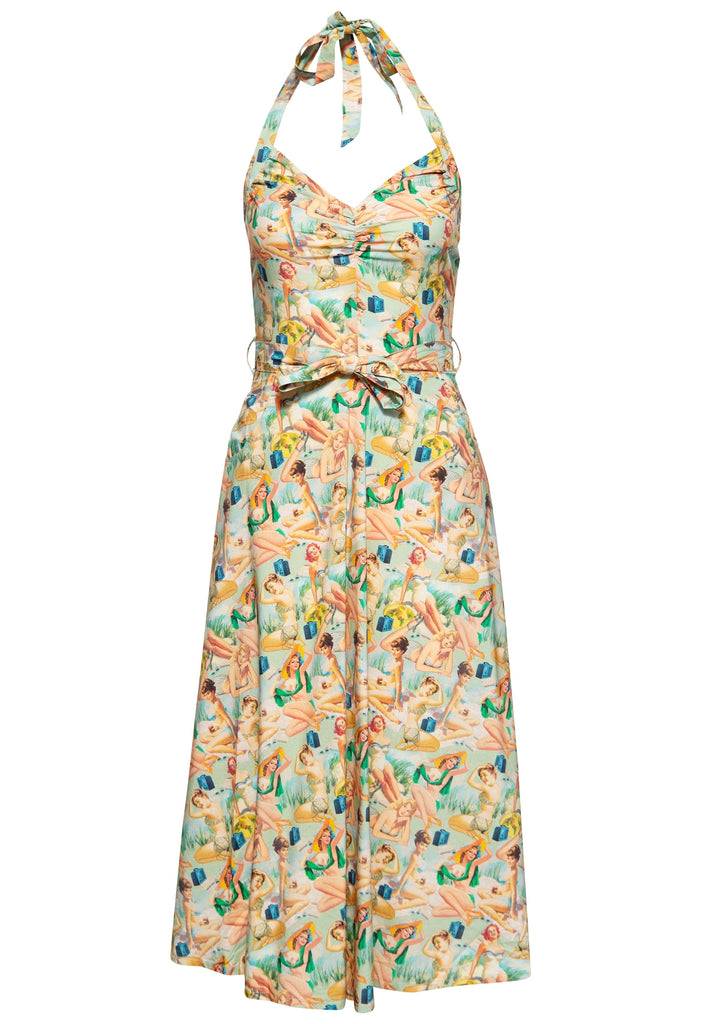 Queen Kerosin Neckholder Pencil Kleid Discount Store für neue Produkte