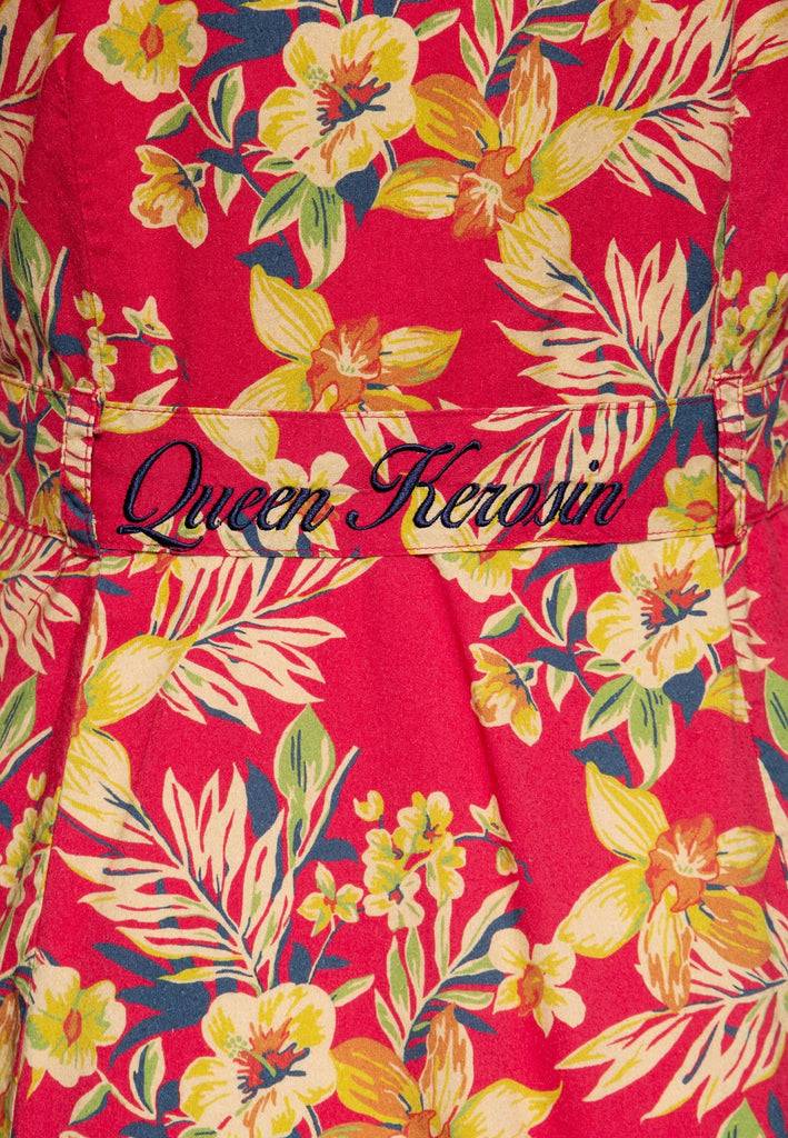 Queen Kerosin Swing Kleid «Hawaii Red» Riesige Rabatte