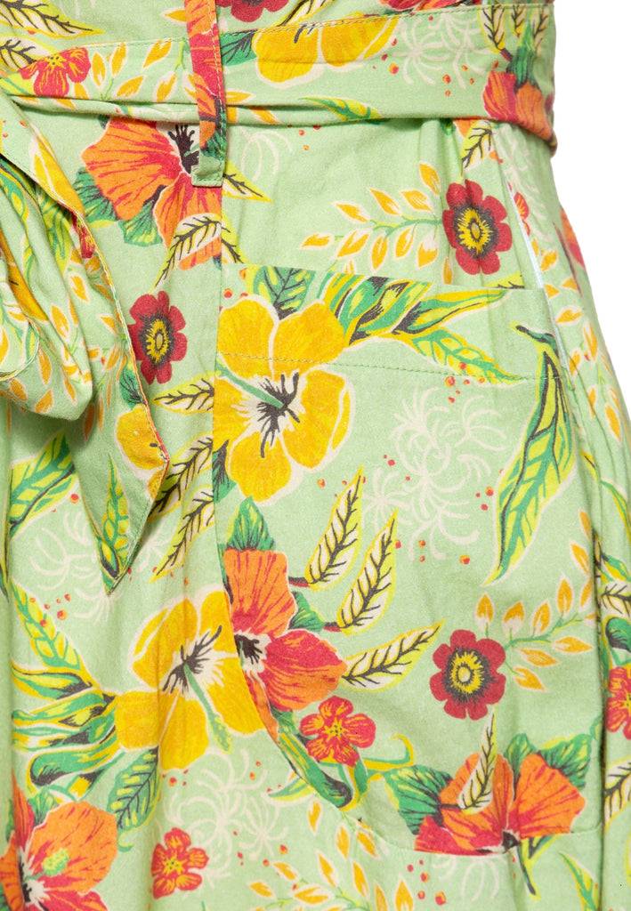 Queen Kerosin Swing Kleid «Hibiskus» 50% Rabatt mit kostenlosem Versand