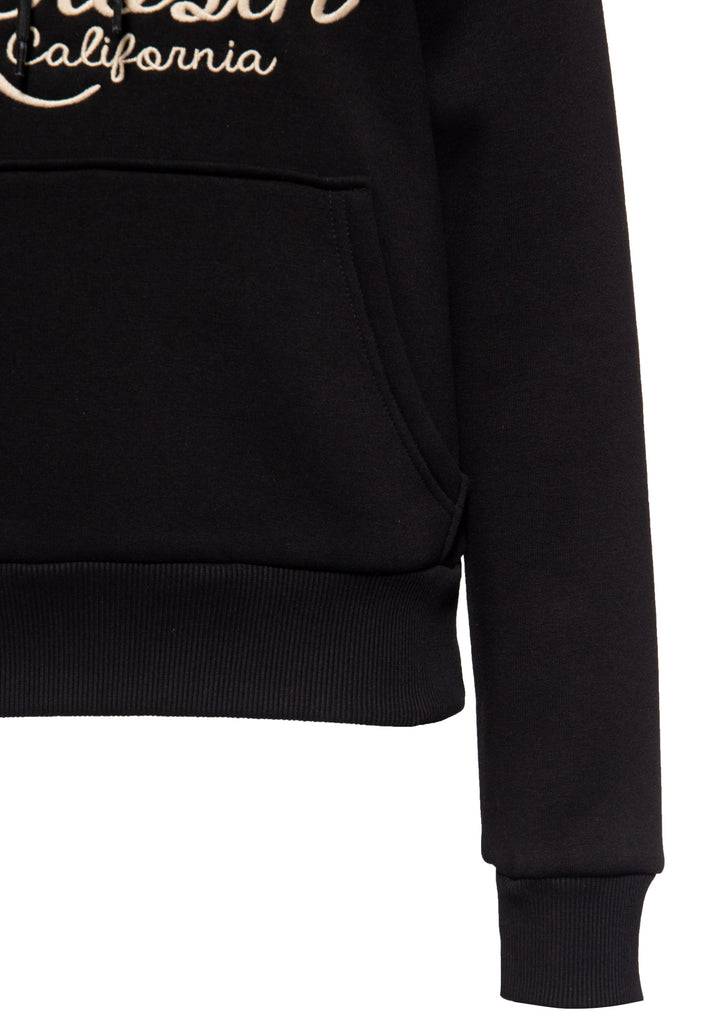 Queen Kerosin Hoodie mit Stickerei «Q California» Begrenzt auf 3 Tage