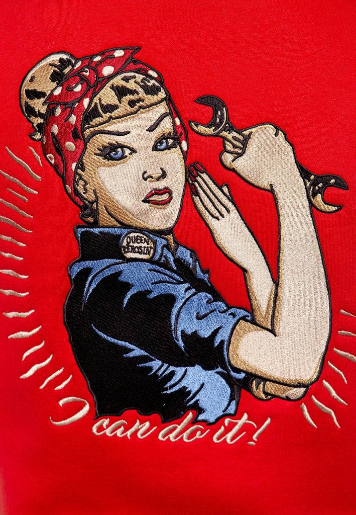 Queen Kerosin College Sweatjacke «I Can Do It!» Speichern exportieren
