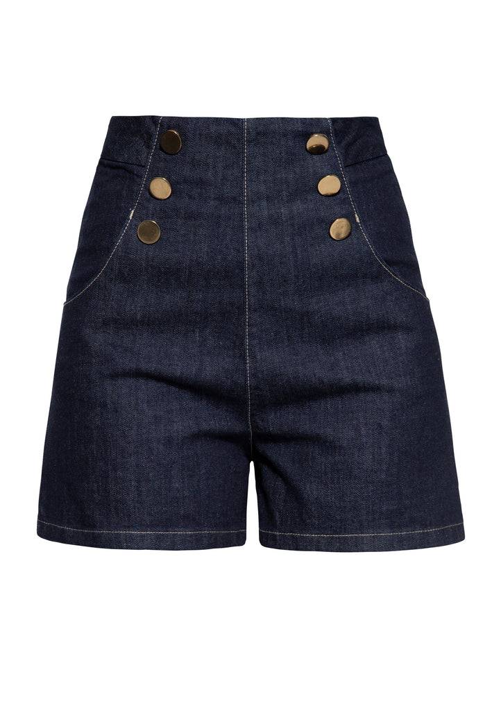 Queen Kerosin Denim Marlene Shorts Im Verkauf