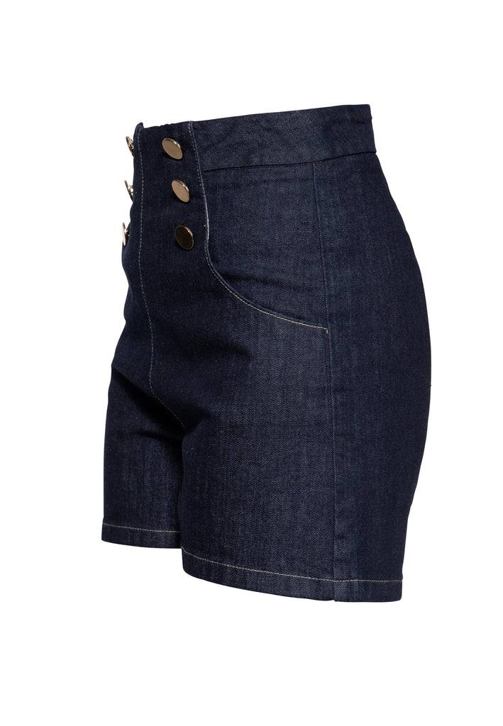 Queen Kerosin Denim Marlene Shorts Im Verkauf