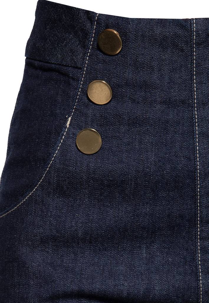 Queen Kerosin Denim Marlene Shorts Im Verkauf
