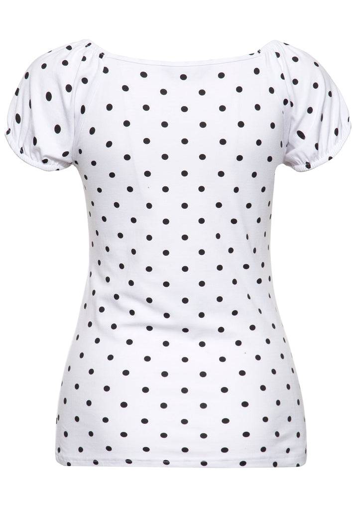 Queen Kerosin T-Shirt mit Polka-Dots Verkauf