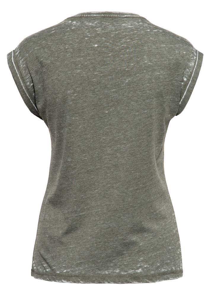 Queen Kerosin Roll-Up Sleeve T-Shirt «Spread Your Wings» Günstiger Verkauf