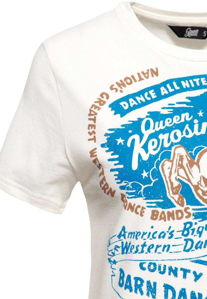 Queen Kerosin Vintage T-Shirt «Barn Dance» Fabrikverkauf
