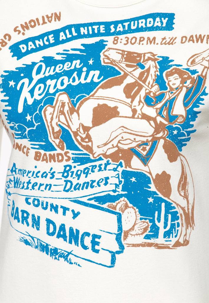 Queen Kerosin Vintage T-Shirt «Barn Dance» Fabrikverkauf
