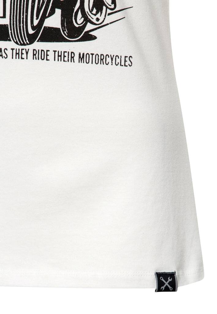 Queen Kerosin Print T-Shirt «She devils on wheels» Limitierter Zeitrabatt