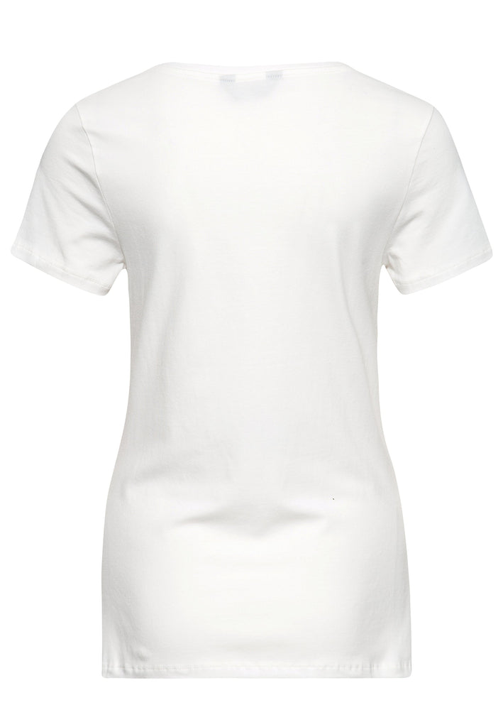 Queen Kerosin Print T-Shirt «Happy Wife» Fabrik Onlineshop