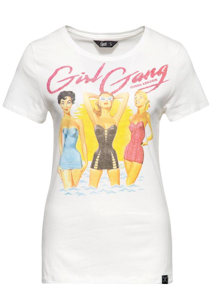 Queen Kerosin T-Shirt «Summer Girl Gang» Fabrikpreis