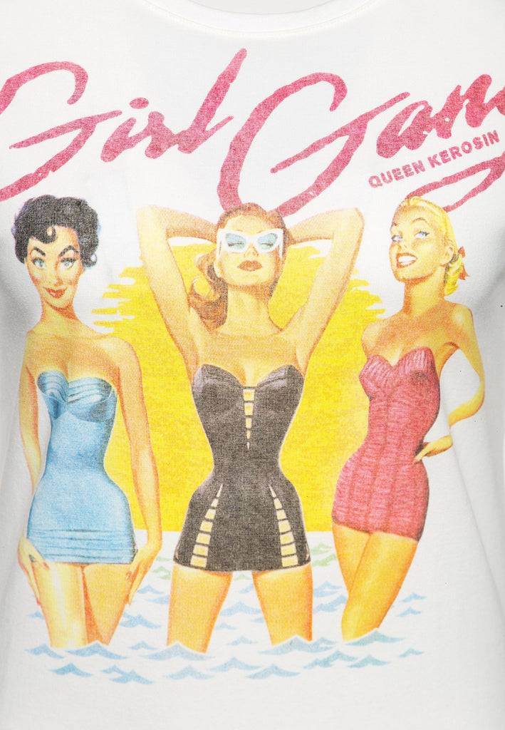 Queen Kerosin T-Shirt «Summer Girl Gang» Fabrikpreis